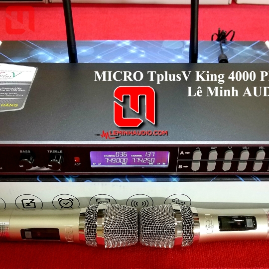 Micro không dây TplusV King 4000 PRO