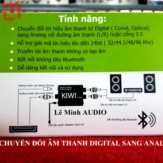 Bộ chuyển đổi âm thanh DIGITAL sang ANALOG KA03 PRO