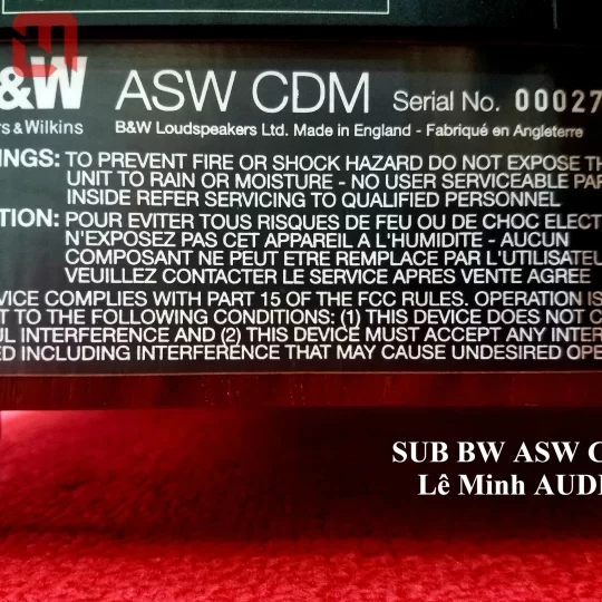 Loa SUB điện B&W ASW CDM hàng eBay
