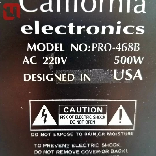 Amplifier CALIFORNIA PRO-468B