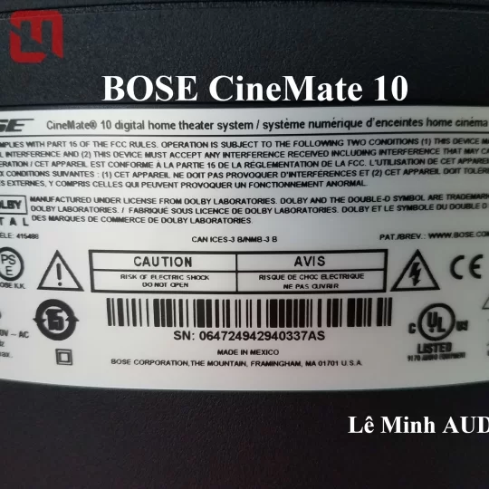 Bộ loa Bose CineMate 1O hàng eBay mới 99%