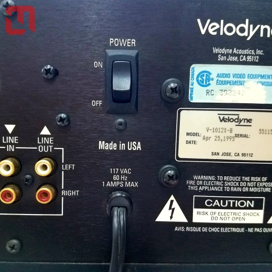 Loa SUB điện Velodyne V-1012X-B hàng bãi