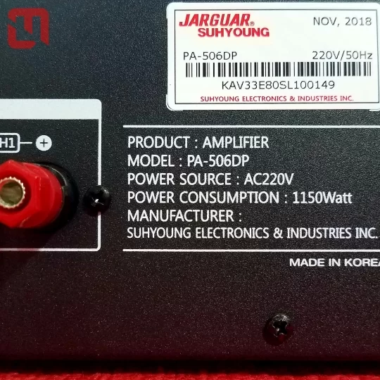 Amply Jarguar Suhyoung PA-506DP