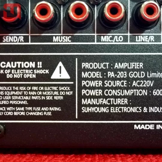 Amplifier JARGUAR Suhyoung PA-203 GOLD Limited Edition